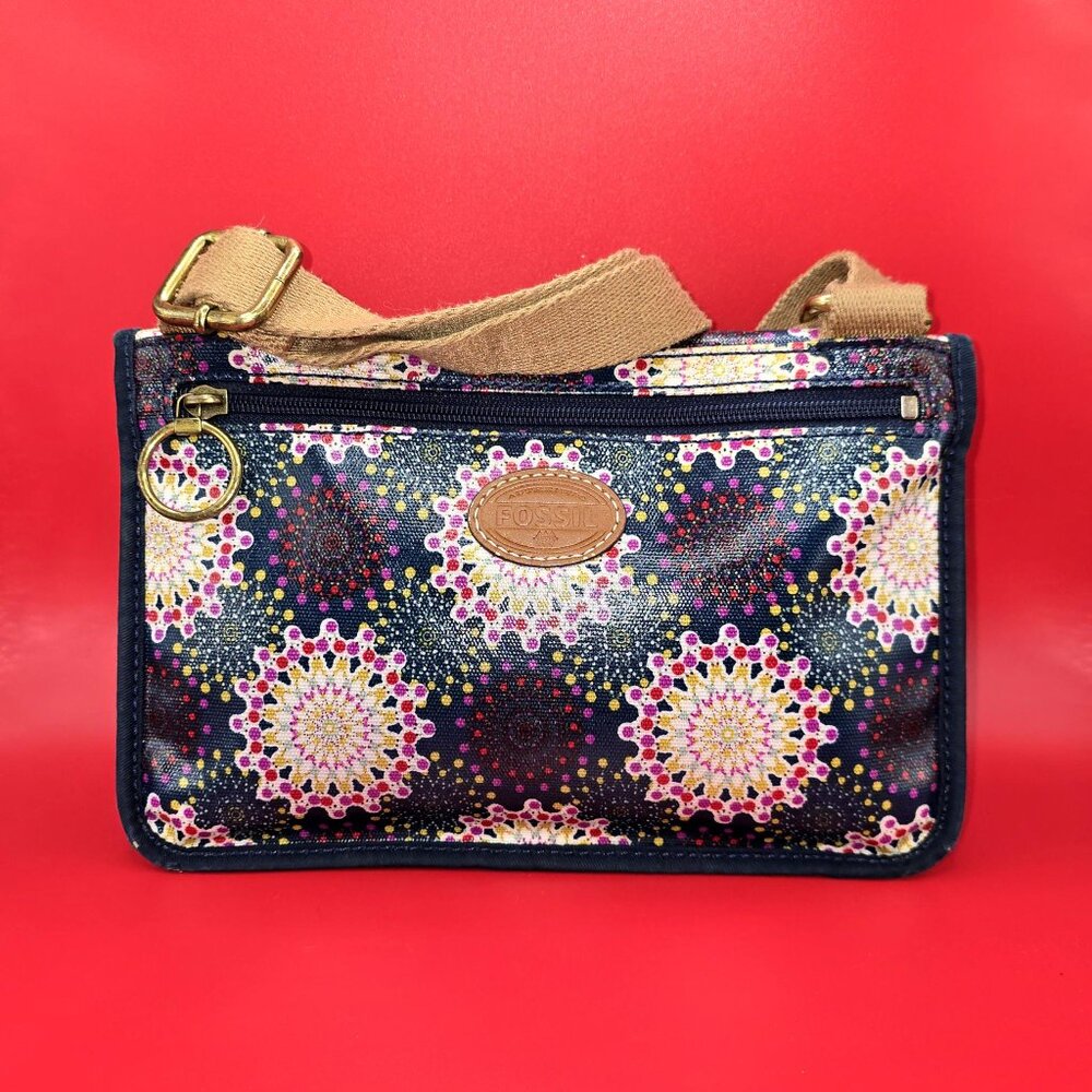 Fossil Keyper Mini Calypso Crossbody Flap Purse B… - image 2